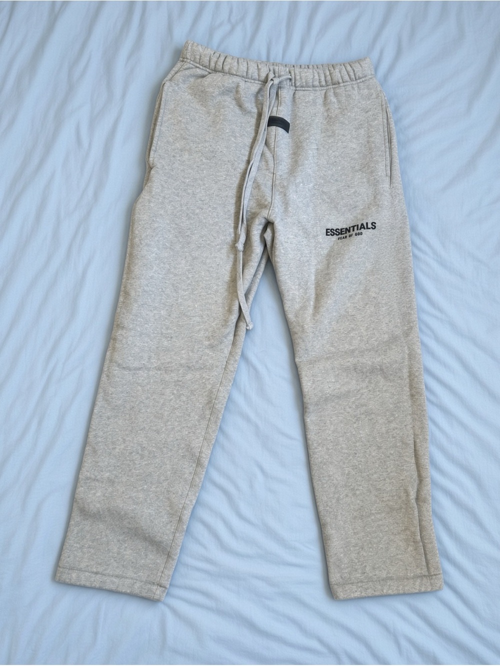 Essentials Dark Oatmeal  Grey Men’s Joggers uncuffed